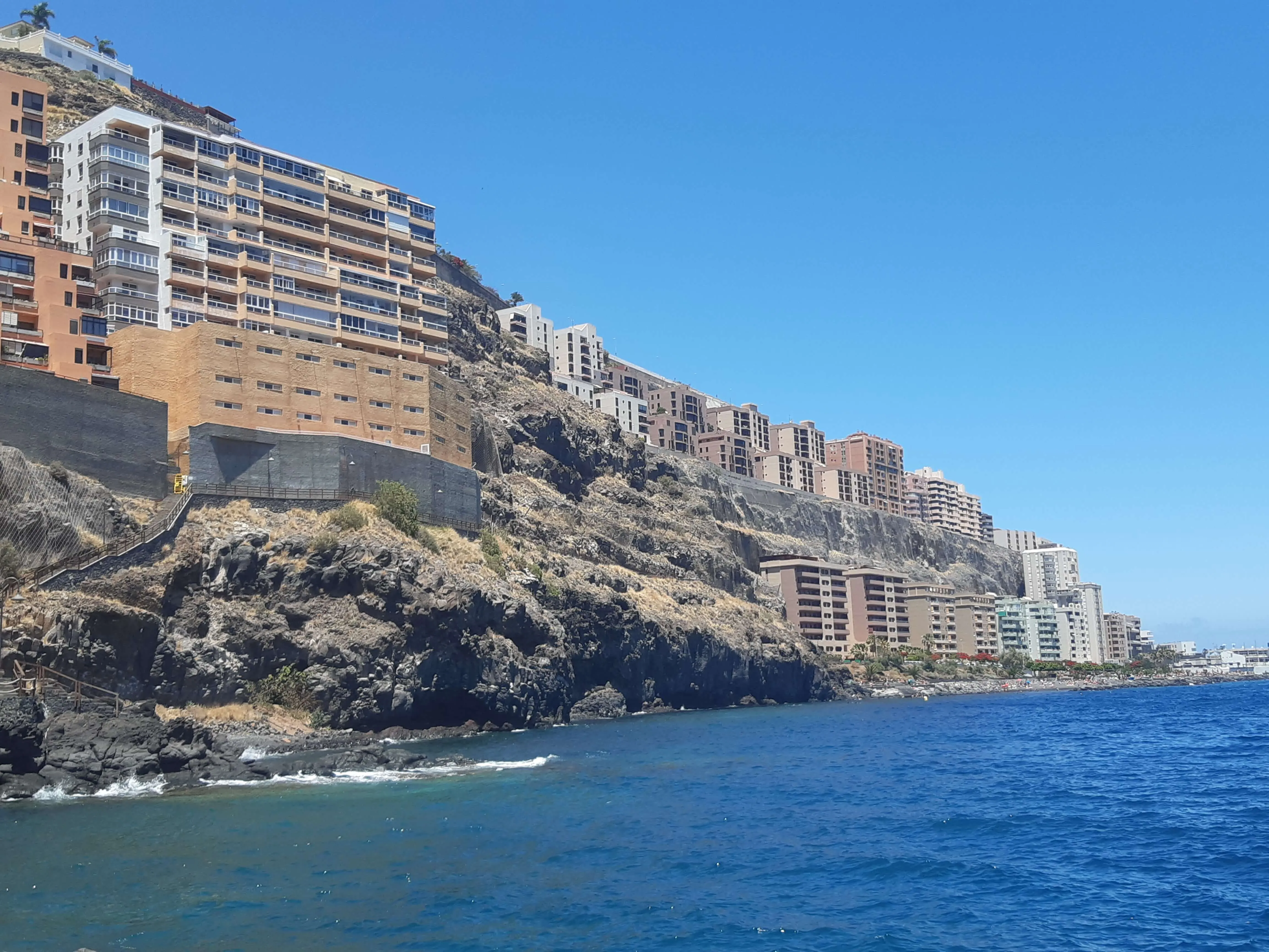 Tabaiba apartments along the volcanic coastline